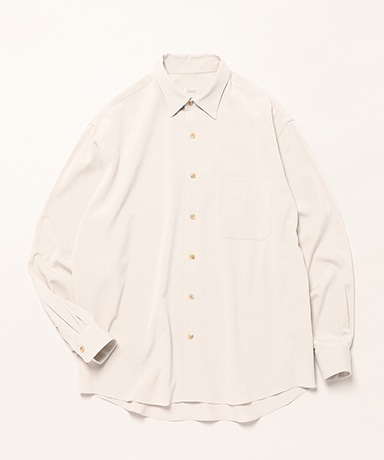 Silk Pique Regular Collar Shirt