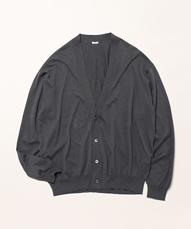 Wool Cotton High Gauge Cardigan