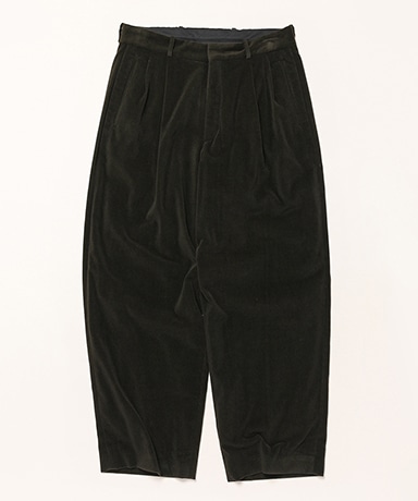 Cotton Velour Wide Trousers