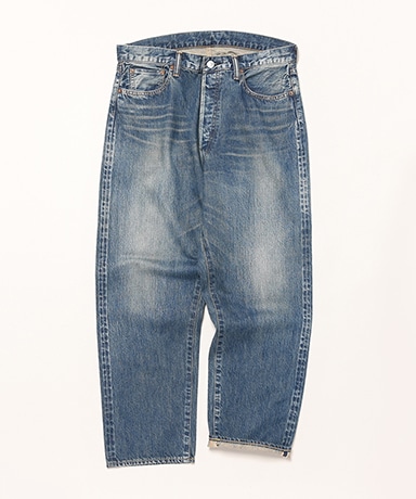 パンツ A.PRESSE 34/30 Washed Denim Wide Pants A.PRESSE -Washed Denim Wide Pants, Washed Denim Pants