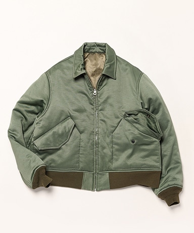 r*4様 INNAT グリーンジャケット サイズ2 Unlikely Reversible Flight Yokosuka Jacket(L(MEN) Sage Green