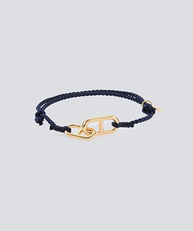Anchor Link Silk Code Bracelet