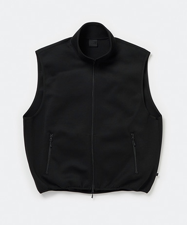 トップス TECH SCUBA KNIT STAND COLLAR VEST Tech Scuba Knit Stand Collar Vest(L(MEN) Black/ブラック