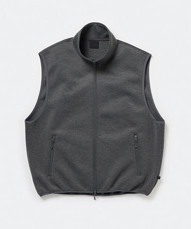 Tech Scuba Knit Stand Collar Vest