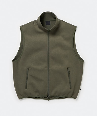 Tech Scuba Knit Stand Collar Vest