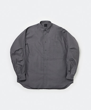 Tech Regular Collar Shirt L/S Glen Check