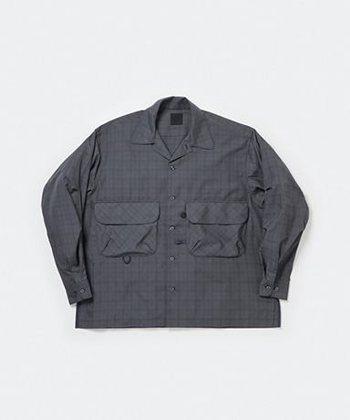 DAIWA PIER39 オープンカラーシャツ L/S BLACK S DAIWA PIER39 SPORTS OPEN COLLAR SHIRT L/S（シャツ/ブラウス