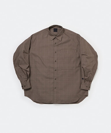 W's Tech Regular Collar Shirt L/S Glen Check