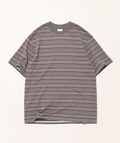 Garment Dyed Random Border T-Shirt