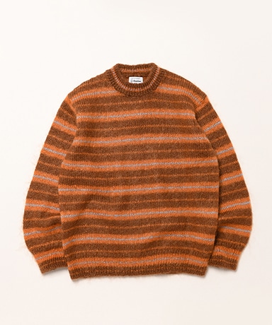 Mohair Wool Border Knit P/O