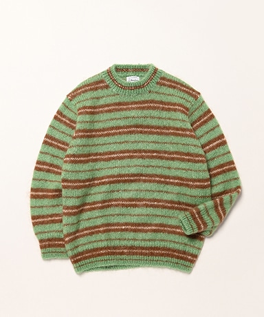 Mohair Wool Border Knit P/O