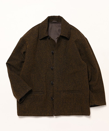 Herringbone Duffel Jacket