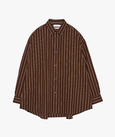 Sidogras Stripe L/S Oversized Regular Collar Shirt