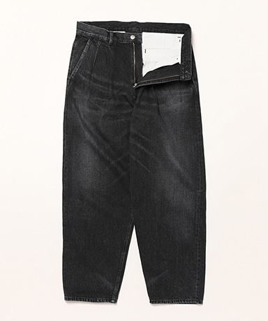 Selvage Denim Two Tuck Tapered Pants -DARK FADE-(1(MEN
