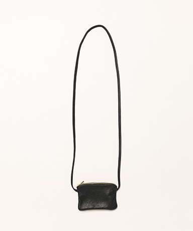 6 Inch Zippered Pouch With Leather Code