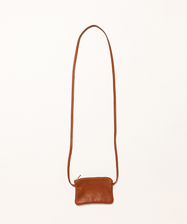 6 Inch Zippered Pouch With Leather Code