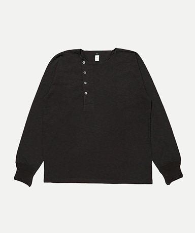★GLOWNY★G CLASSIC RIB TEE (CHARCOAL)★正規品/韓国直送料込 Lot.618 Side Henley Neck Shirt(38(MEN) Charcoal/チャコール): T.T