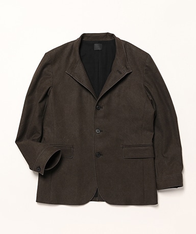 泥染めツイル・スタンドカラージャケット