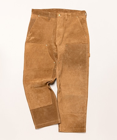 Suede W-Knee Pants
