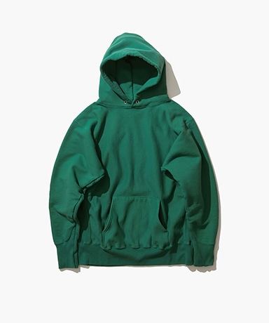 NATURAL DYED URAKE | HOODIE(04(MEN) Green/グリーン): ATON