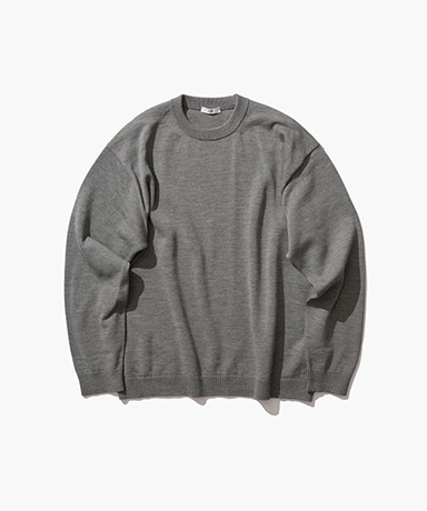 nagonstans◆ニット・セーター(厚手)/M/ウール/GRY/470IS170-0391/v-neck pullover カテゴリ/トップス/ニット/セーター(並び順：新着順)