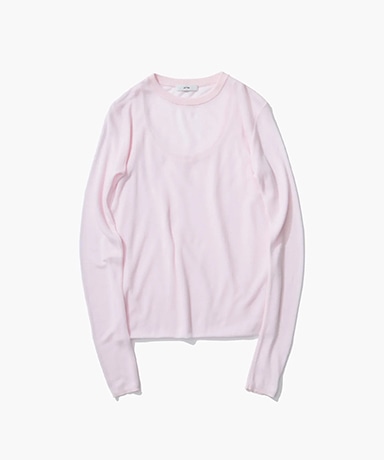 SILK BLENDED CIRCULAR RIB | CREW&TANK LAYERED