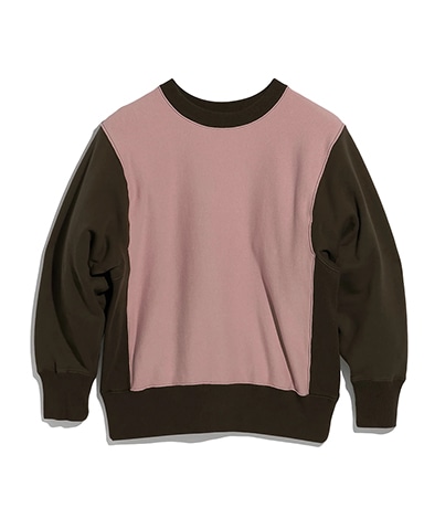 Sweat Shirt(3(MEN) Pink×Khaki/ピンク×カーキ): FOUNDOUR