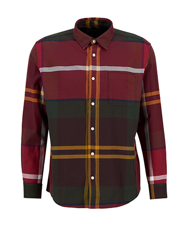 Renford Oversized Long-Sleeved Tartan Shirt