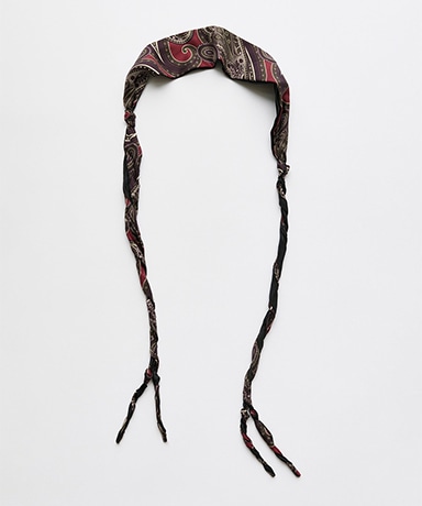 Twisted Tie - Burgundy Paisley