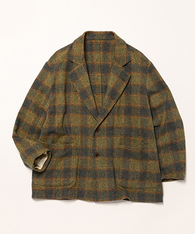 Coverall Jacket - Check Cotton Tweed