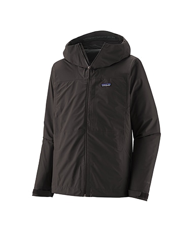 patagona フリース M ブラック/ライム Men's Boulder Fork Rain Jacket(L(MEN) BLK/ブラック): Patagonia