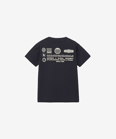 S/S Sunshade Tee(Kid's)(130 K/ブラック): THE NORTH FACE