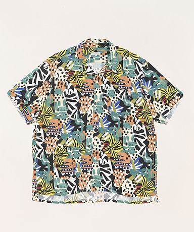 Camp Shirt - African Print Patchwork