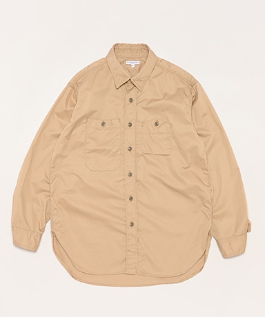 Engineered Garments◆長袖シャツ/S/コットン/KHK Engineered Garments(エンジニアードガーメンツ) / 長袖シャツ/S