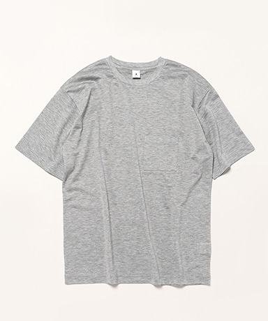 Lyocell Jersey Stitch Crew Neck S/S Pocket Tee