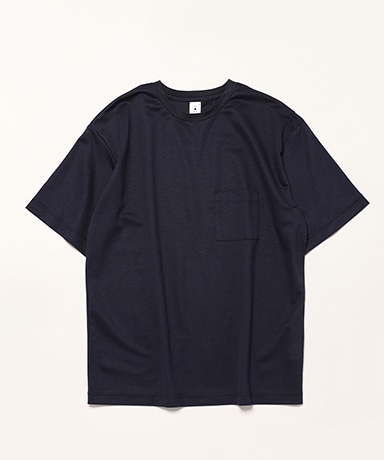Lyocell Jersey Stitch Crew Neck S/S Pocket Tee