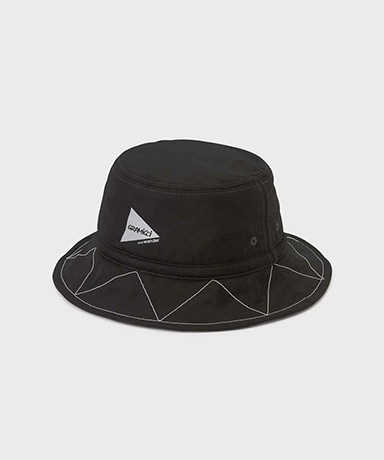 Gramicci×and wander Zigzag Stitch Hat(F Black/ブラック
