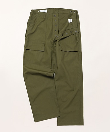 SASSAFRAS ワークパンツ M オリーブグリーン メンズ