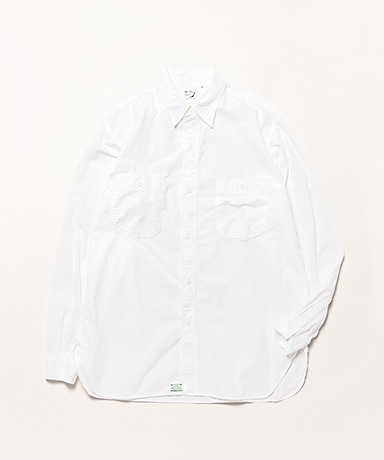 orSlow ホワイトシャツ orslow [オアスロウ] RELAX FIT WHITE CHAMBRAY WORK SHIRT [01