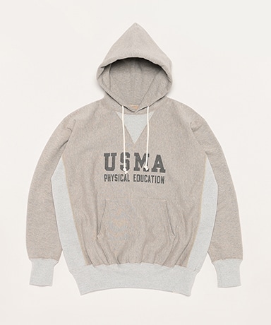 Hoodie Organic Brown × Gray Heather Cotton 14th Anniversary