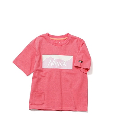 ECO HYBRID BOX LOGO KIDS TEE (KIDS)(100(KIDS) S.PNK): NANGA