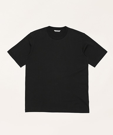 Luster Plaiting Tee(3(MEN) Black/ブラック): AURALEE