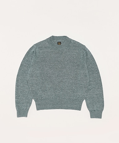 Women Washed High Count Linen Crew Neck(1(WOMEN) Green Women Washed High Count Linen Crew Neck(1(WOMEN) Green