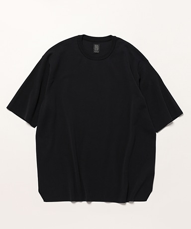 32G Smooth Knit T-Shirt(2(MEN) Black/ブラック): BATONER
