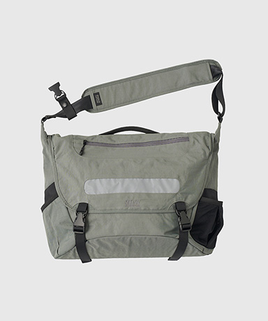 Overdyed Nylon Messenger Bag