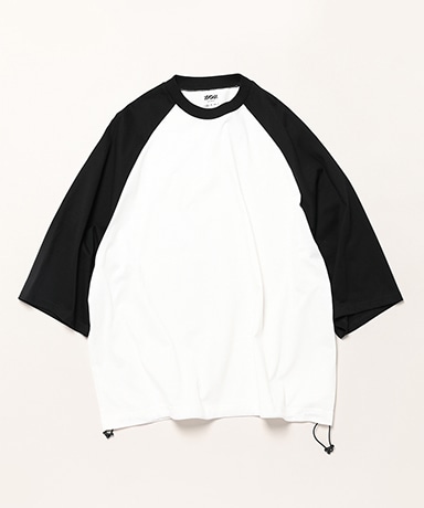 Balloon Raglan Sleeve T-Shirt(L(MEN) Off White×Black/オフ