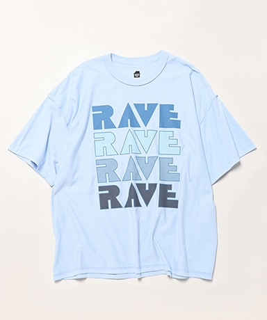 Rave T-Shirt(ONE Light Blue/ライトブルー): ISNESS MUSIC