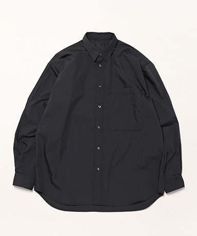 Tech Regular Stripe Shirt L/S(L(MEN) Black/ブラック): DAIWA