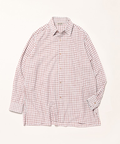 GUPTA(1(MEN) Blue Brown Over Check/ブルーブラウンオーバー