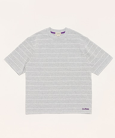 Union Short-Sleeve Striped Tee(L(MEN) Birch×White/バーチ
